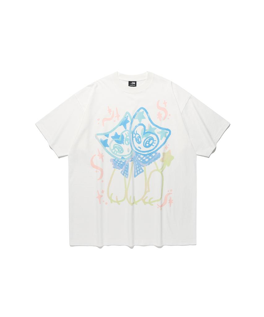 NICEGHOSTCLUB Watercolor Dolls Big Big Tee_White(Ng2Gmut525A)