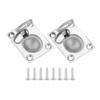 2Pcs Flush Mount Pull Ring Handles Boat Hatch Lift Handle 316 Stainless Steel Locker Latch for Marine Deck Door Cupboard Cabinet