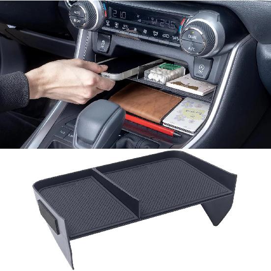 Console Organizer for Phones with Cases For 2019-2024 Toyota RAV4  RAV4 Prime Accessories чёрный