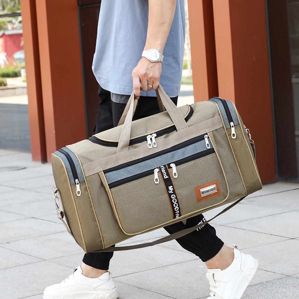Oxford Menn Treningsvesker Sportsryggsekk Stor kapasitet Sportsryggsekk Bagasjeveske Fitnesstrening Utendørs reise Duffle Sportsbag