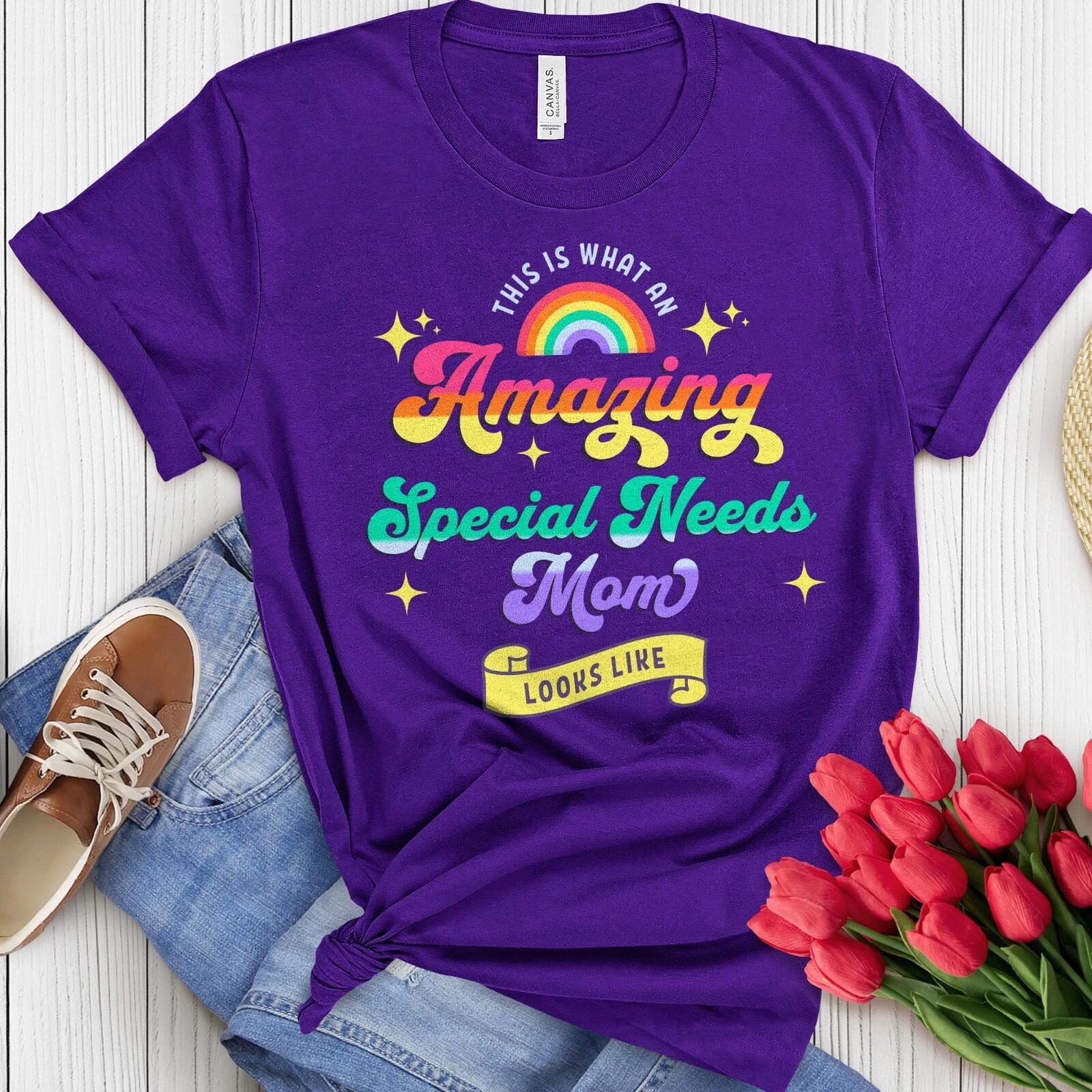 Amazing Special Needs Mom T-Shirt, Rare Mama Tee, Caregiver Mom Shirt S