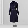Teluoman Women's Mid-Length Professional Padded Wool Blend Coat