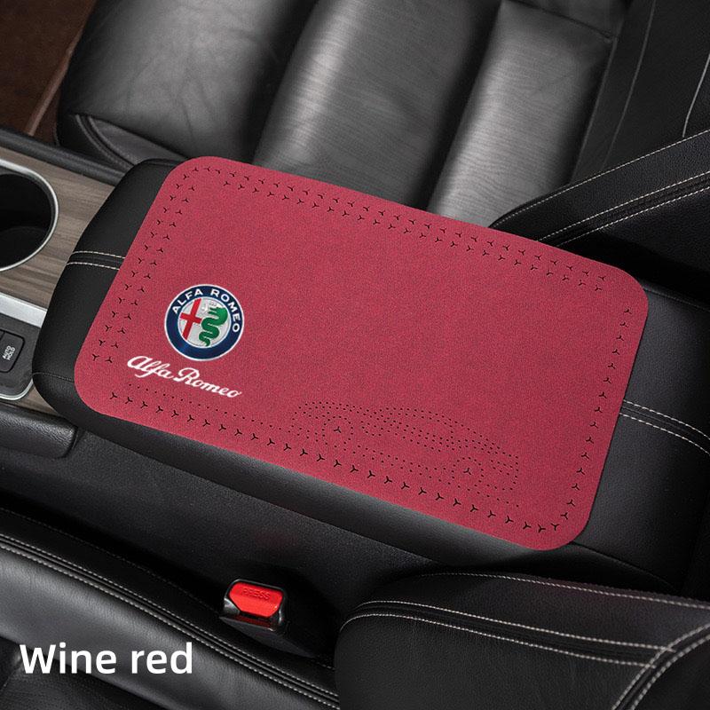Armlehnenbox Matte Weiche Hülle Mittelkonsolenbox Polstermatte Für Alfa Romeo STELVIO Giulia 159 Giulietta 147 Mito 156 MTO Auto Zubehör