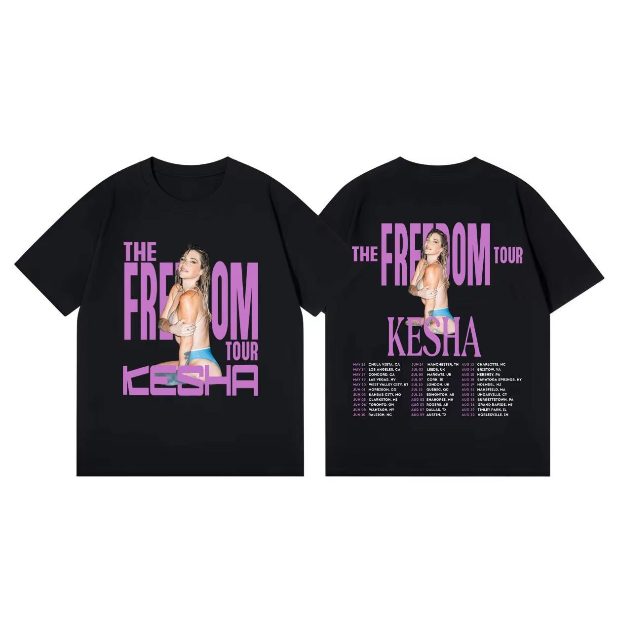 

Модные графические футболки The Freedom Tour 2026 Эстетика Y2k Удобные и свободные Унисекс и ЖЕНСКИЕ футболки M