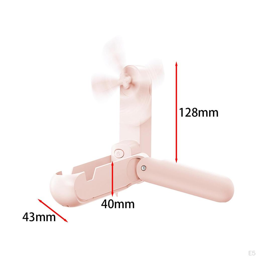 Compact Handheld Fan Rechargeable with Phone Stand
