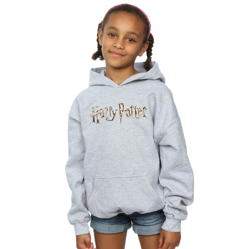 HARRY POTTER Girls Full Color Logo Hoodie
