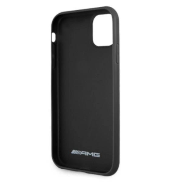 Amg Amhcn61Gsebk Iphone 11 6.1 Black/Black Hardcase Leather Debossed Lines