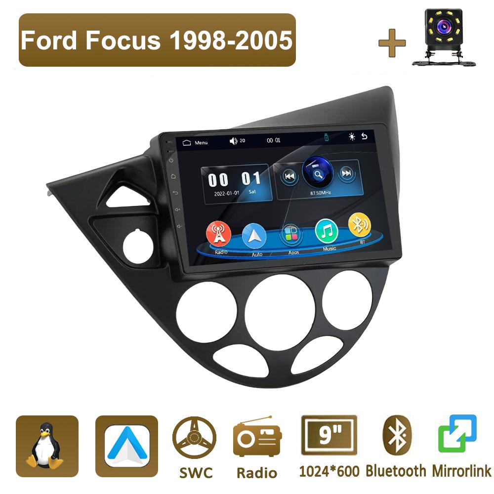 

Icreative Car Radio Multimedia MP5 Player Head Unit Stereo BT For Ford Focus 1998-2005 чёрный