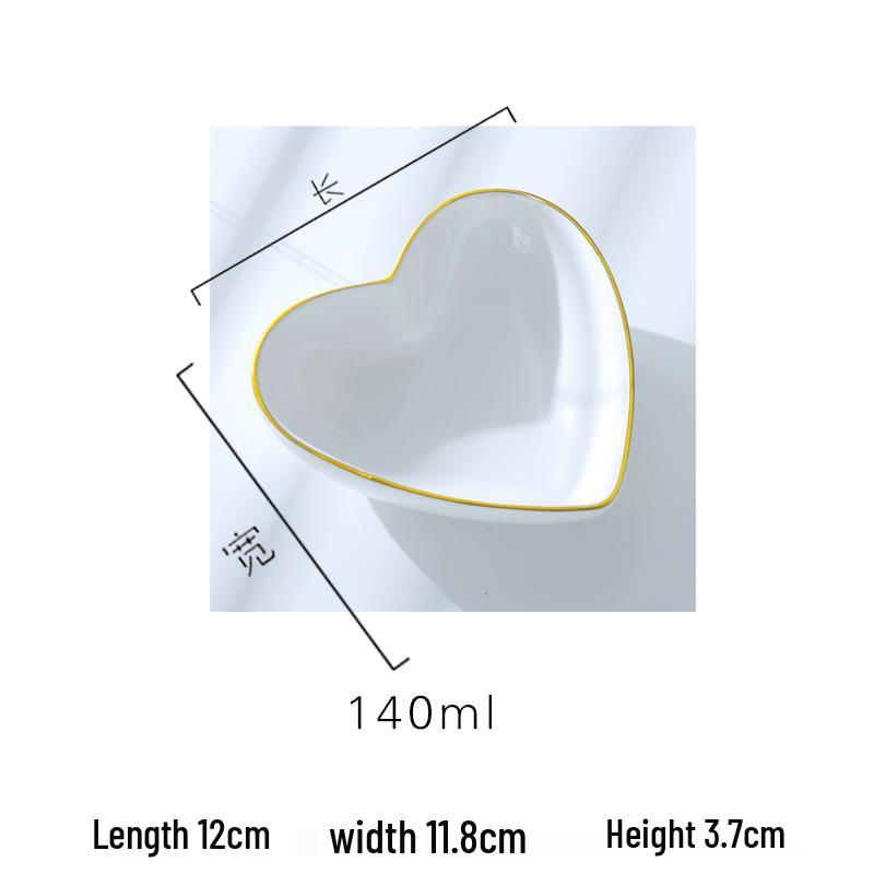 Europejski zestaw ceramicznych naczyń na przyprawy i sosy ze złotym rantem