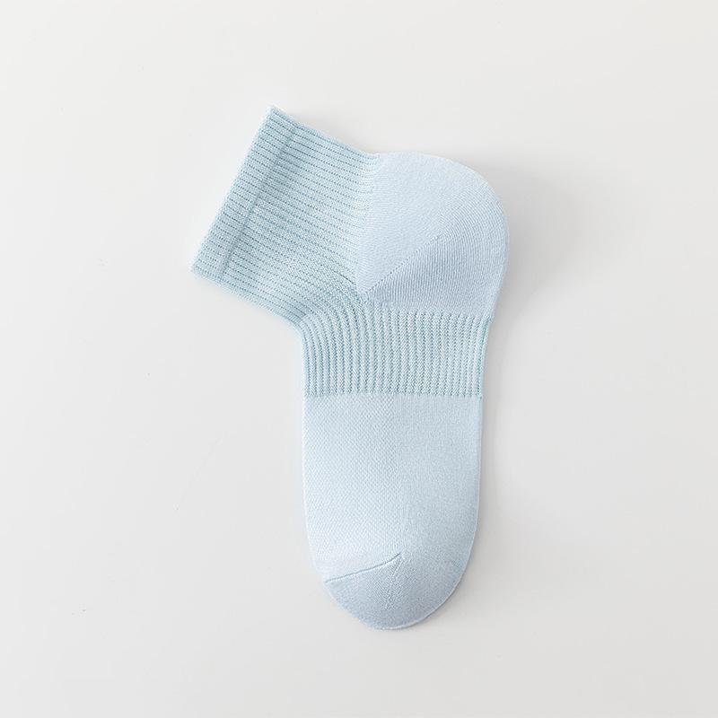 Damen Sommer Dünne Mesh Atmungsaktive 10A Antibakterielle Tube Rechte Winkel Socken