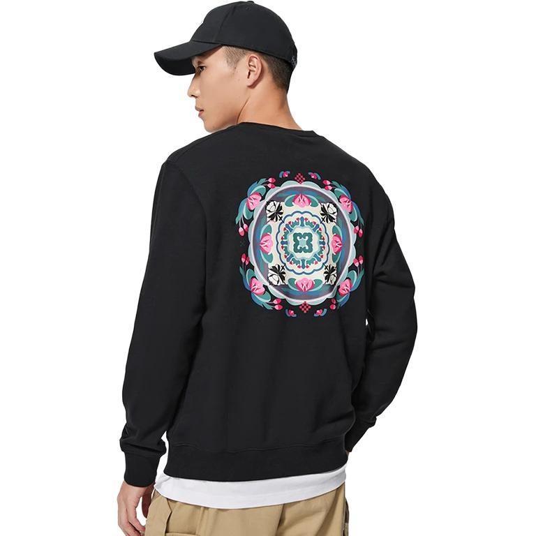 Li Ning Sports Life Collection Sweatshirt Unisex Black AWDSF47-1