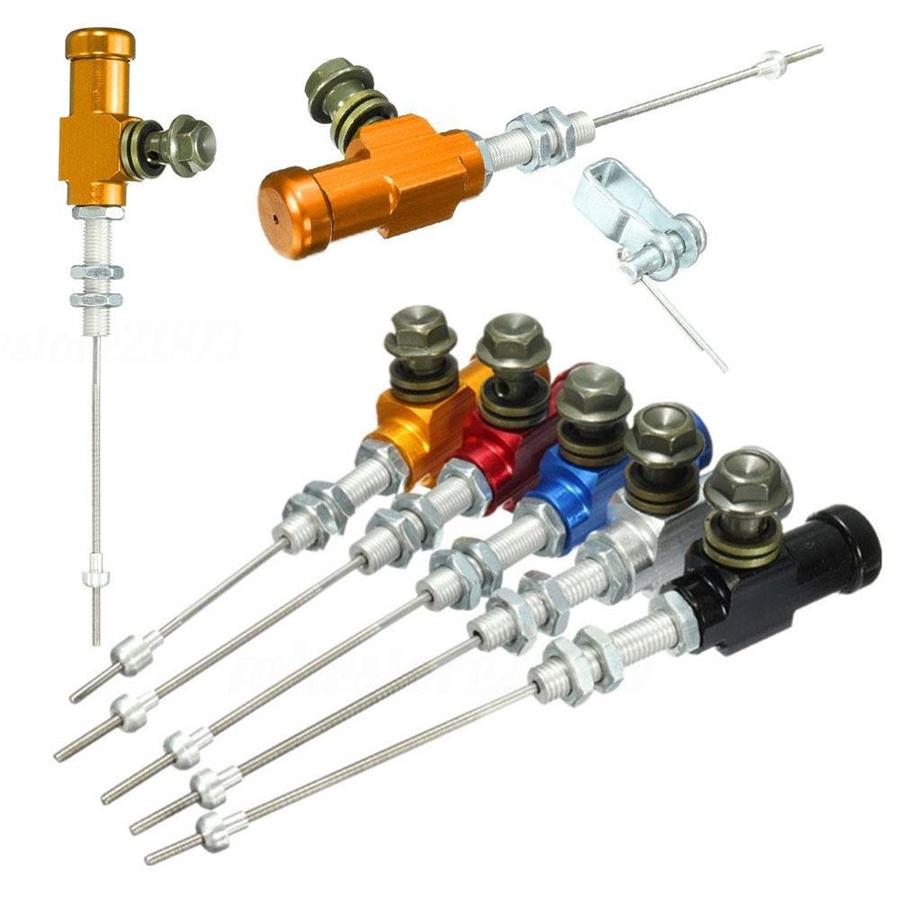Universal Black Motorcycle Hydraulic Clutch Master Cylinder Rod Brake Pump Kit