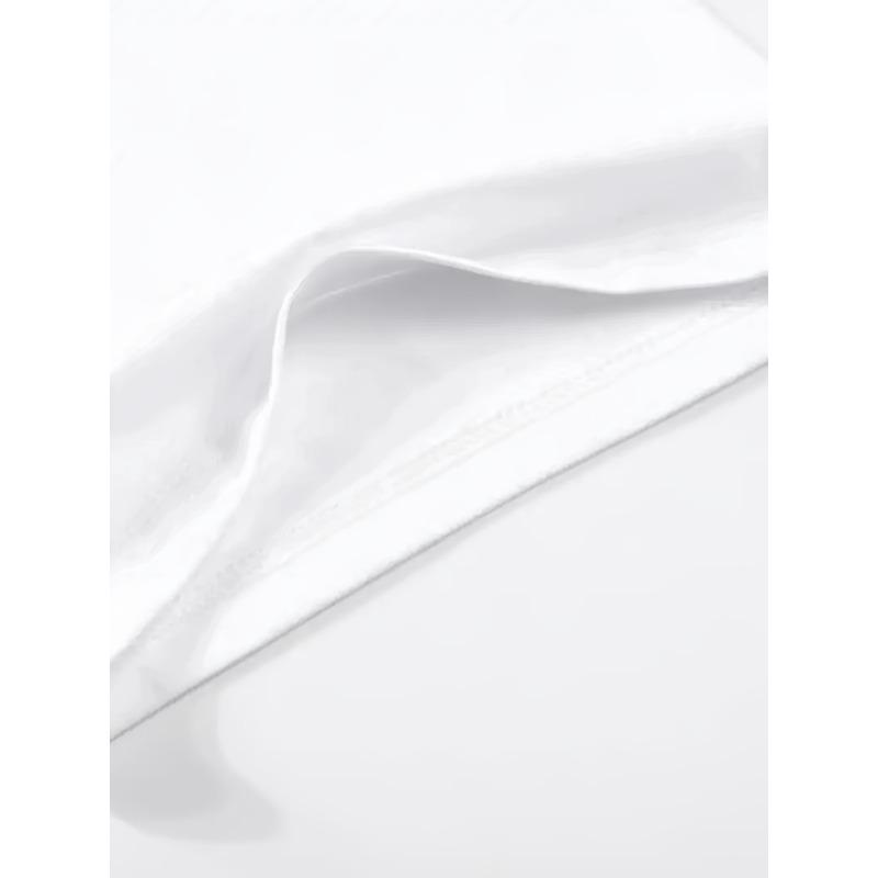 Women's Oversized Cotton Blend Letter Print Short Sleeve Round Neck Casual Summer Tee