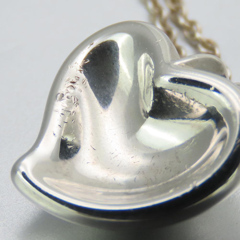 Used TIFFANY&Co. Necklace Curved heart Silver925 4.2g Silver El Saperetti