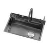 Lavello JOMOW Super Spesso 6.0 in Acciaio Inossidabile con Display Digitale e Design a Nido d'Ape, Vasca Singola per Lavare le Verdure.