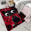 Halloween Themed Black Cat Cartoon Carpet for Living Room Bedroom Bedside Floor Mat Cloakroom Sofa Area Rugs Luxury Gifts