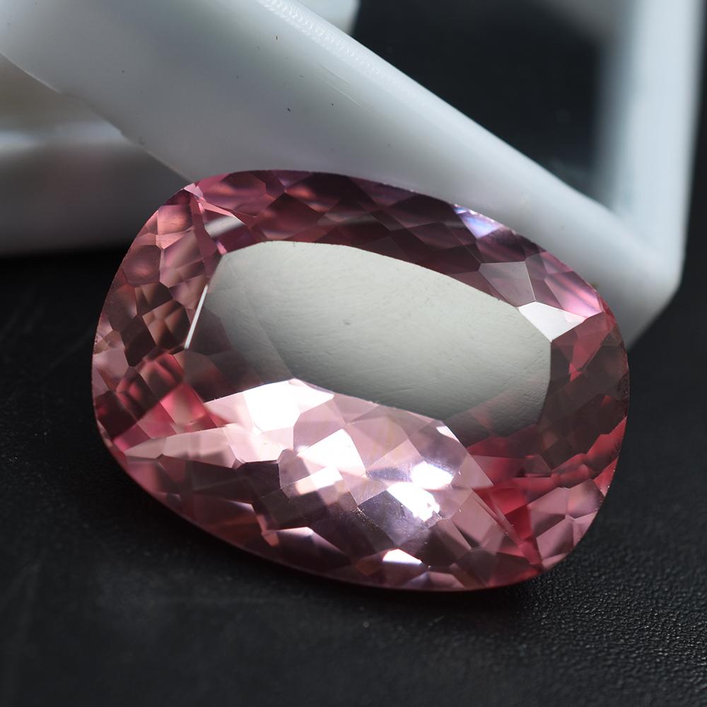 Stunning Natural Padparadscha Sapphire 23 Ct Cushion Certified Loose Gemstone