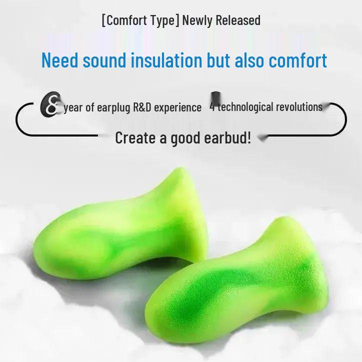 Ultra-Quiet Soundproof Earplugs for Sleeping - Noise Reduction Sleep Aid for Small Ear Canals and Student Dormitory Use