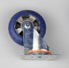 Blue Silent Swivel & Directional Brake Elastic Caster with Aluminum Core