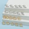 20pcs Metal Cuff Clips Dreadlocks Hair Rings Leaf Headwear Braids Hair Beads  for Women Girls