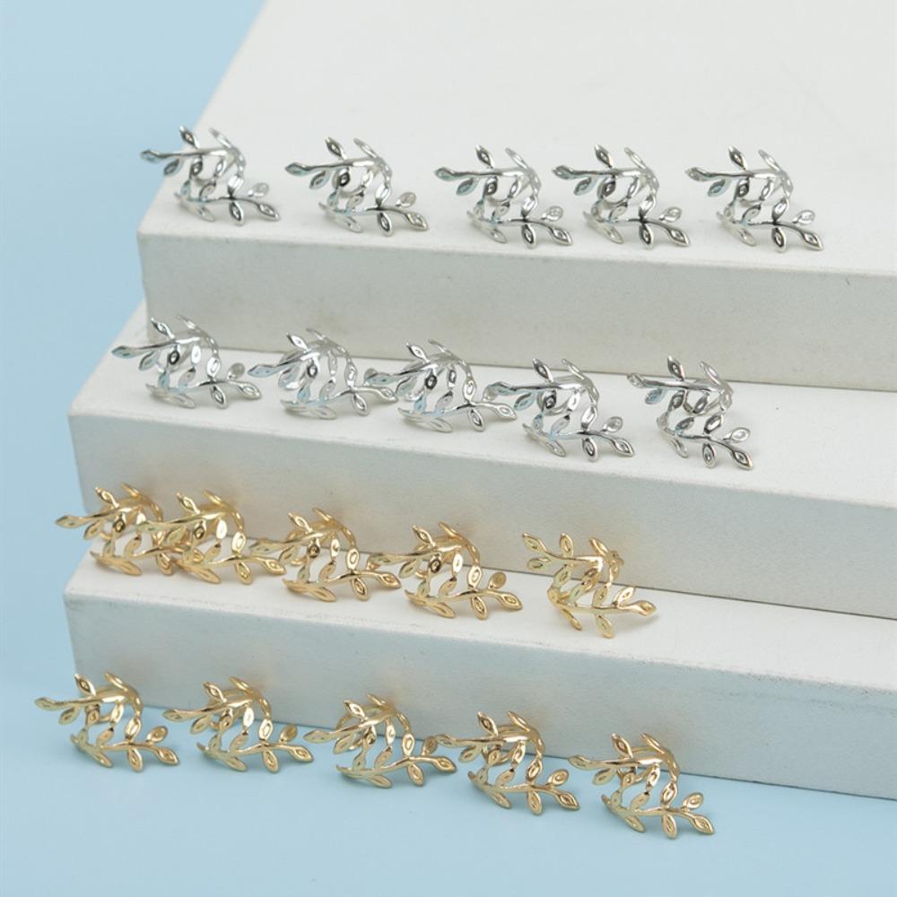 20pcs Metal Cuff Clips Dreadlocks Hair Rings Leaf Headwear Braids Hair Beads  for Women Girls