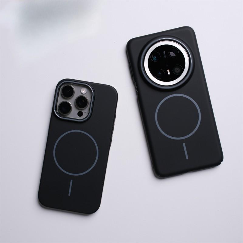 Slim Matte PC Phone Case With Strong Magnetic Ring Mate 70 Pro Pura Anti-Slip Shockproof Protective Cover