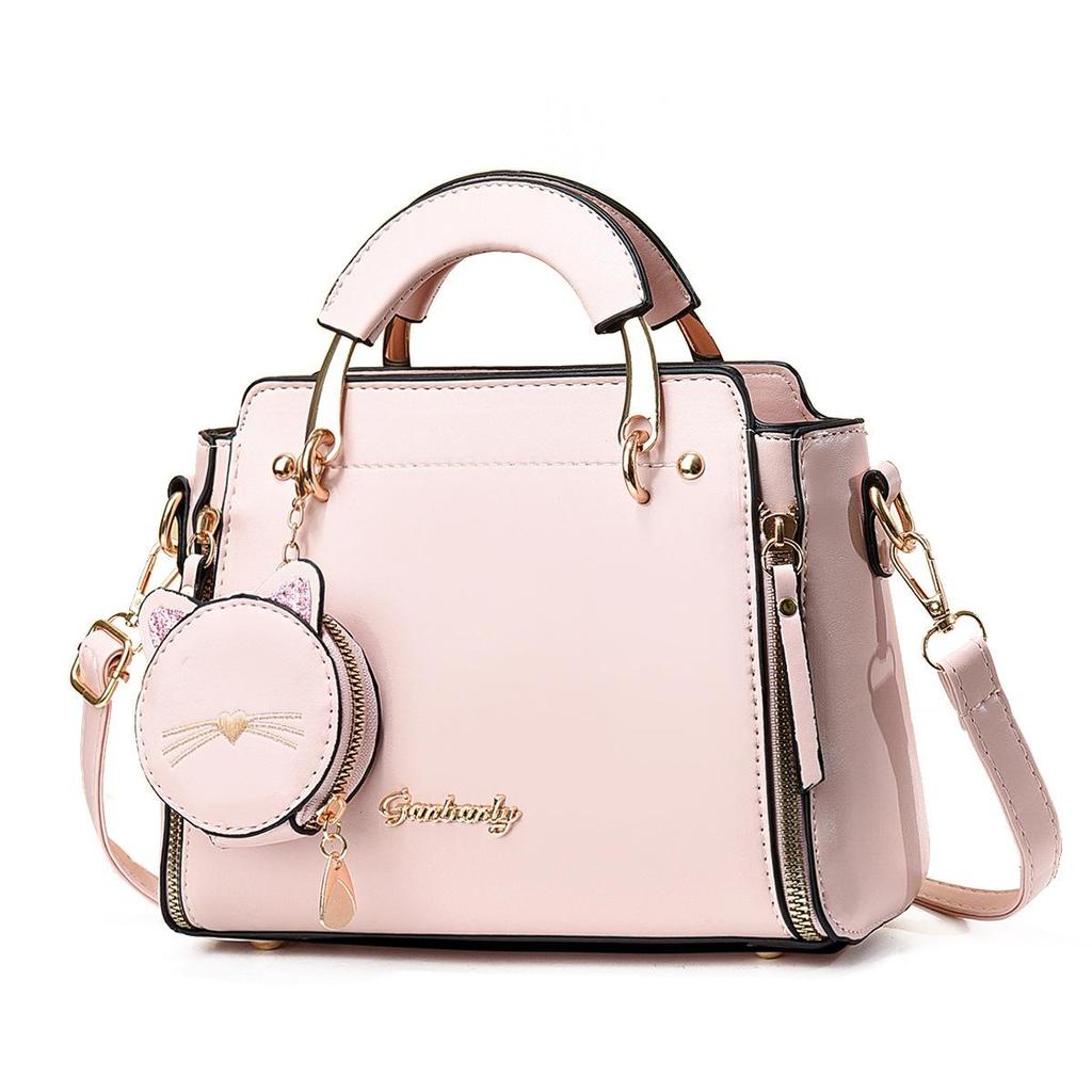 Bag for Women 2026 New Fashionable Sweet Lady Handbag Korean Version Casual Personality Cat Shoulder Cross Bag Trend