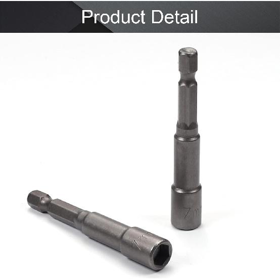 Utoolmart 1/4" Quick-Change Hex Shank 7mm Magnetic Nut Setter Driver Drill Bit, 65mm Length, Metric 10pcs