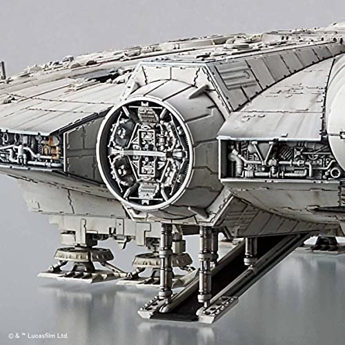 BANDAI SPIRITS Star Wars Millennium Falcon (Star Wars: The Rise of Skywalker) 1/144 Scale Pre-Colored Plastic Model