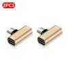 2Pcs Type C Male To Dual Type C Female Splitter Converter Data Transfer Adapter  Phone Accessories