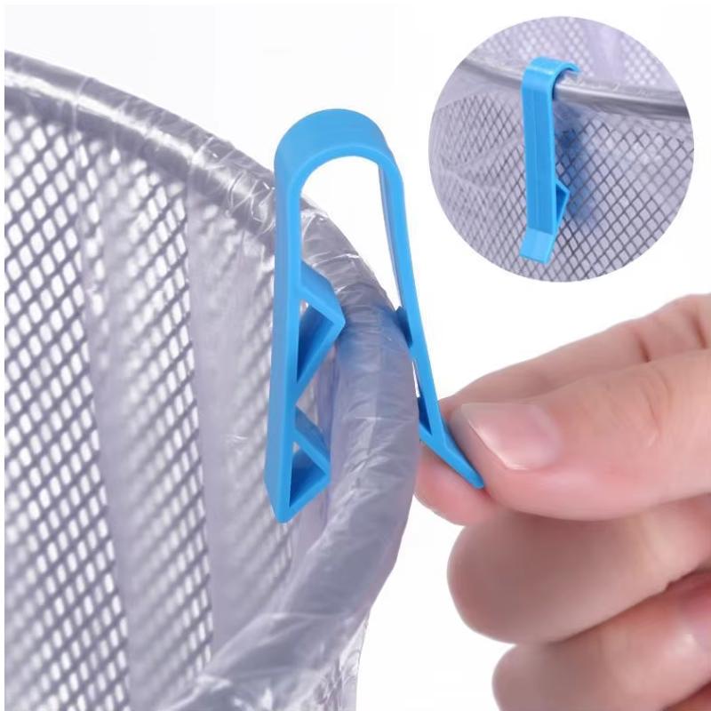 2-24pcs Waste Basket Can Fixation Clip Rubbish Bag Clips Practical Garbage Bag Anti-Slip Holder Clamp Snack Bag Sealing Tools