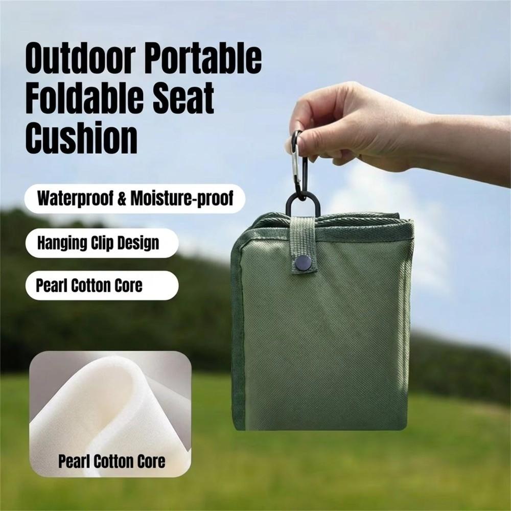 Waterproof Outdoor Sitting Pad Oxford Cloth Foldable Seat Cushion Camping Seat Pad  Trekking