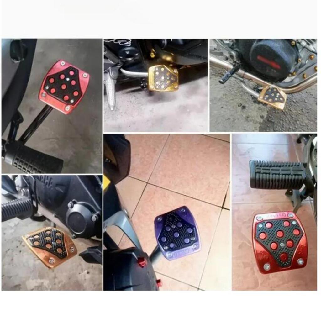 Universary Motorcycle Antislip Brake Pedal Cover Nonslip Motorcycle Footrest Foot Peg Multicolor Brake Pedal