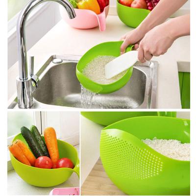 Rice Washing Filter Strainer Basket Sieve Fruit Vegetable Bowl Drainer Kitchen ARI