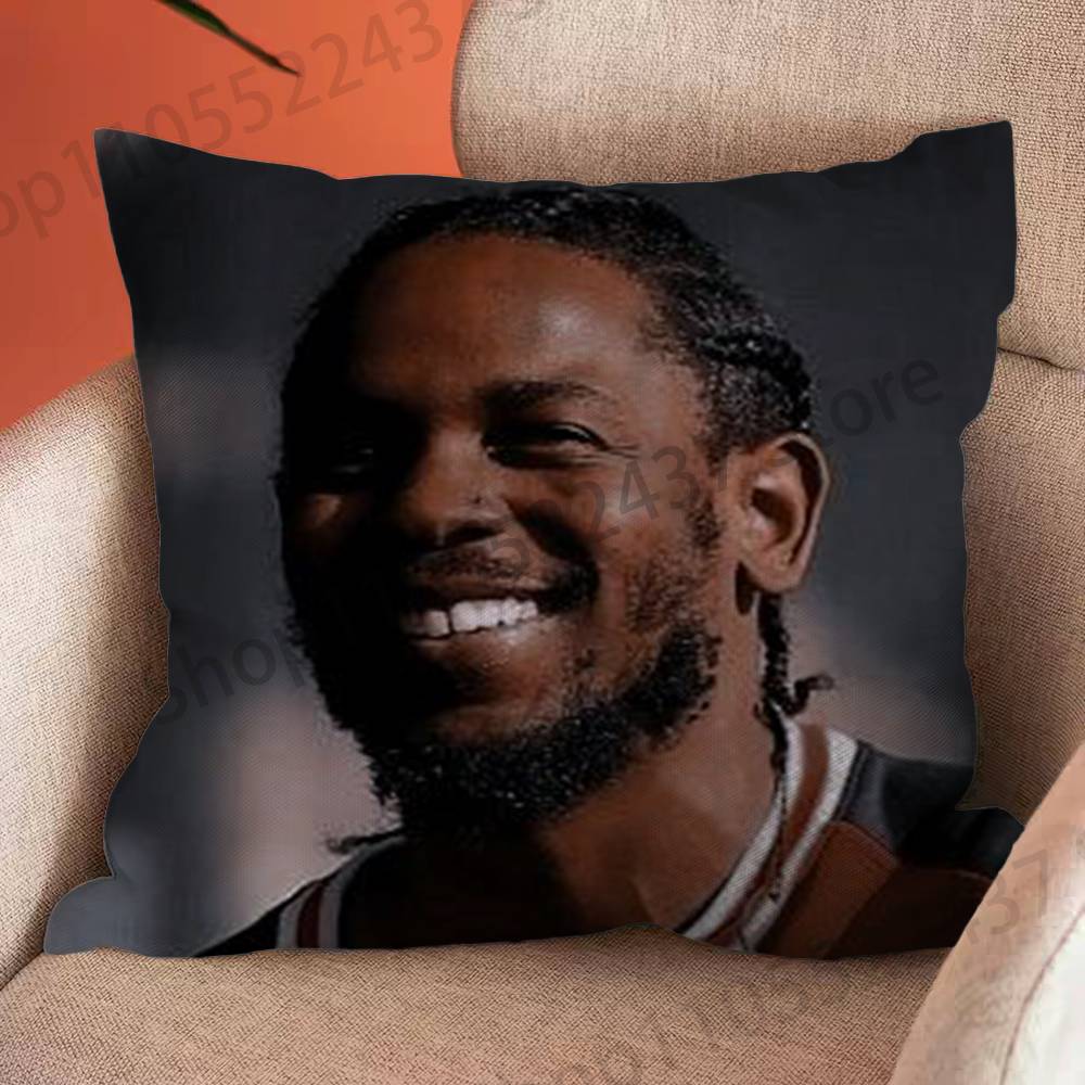 Rapper KKendrick Lamar Cartoon Printing Pillowcase Customized Pillow Cover for Sofa Home Decor
