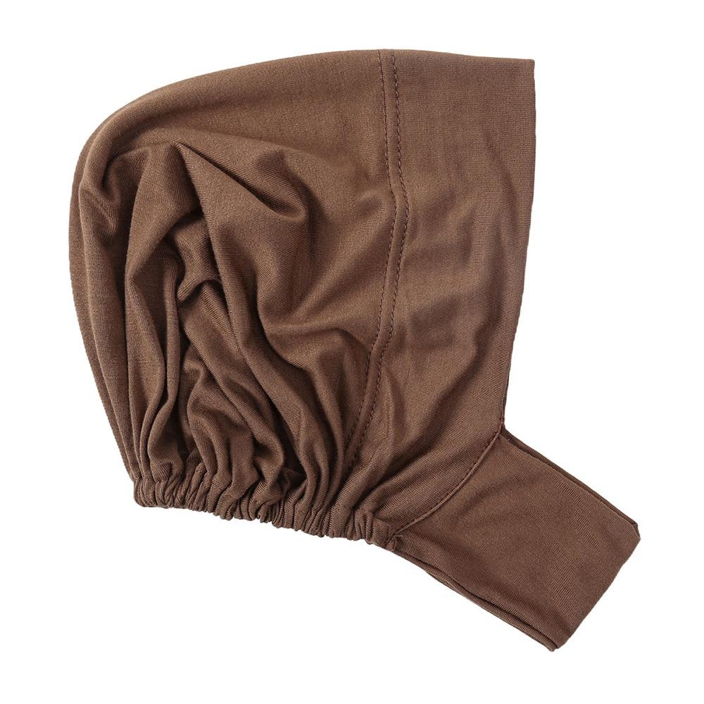 New Elastic Instant Hijab Tube Ready To Wear Ear Hole Undercap Tudung Plain Jersey Cotton Instant Turbans for Women