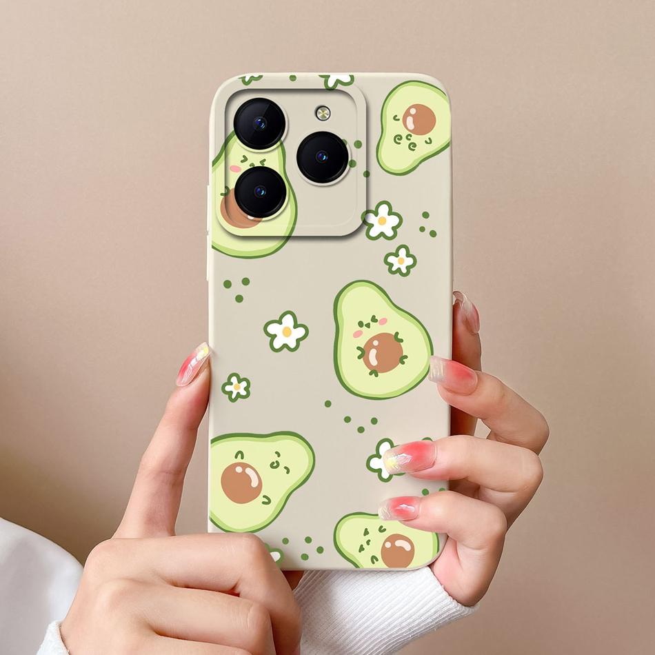 Phone Case For Realme C61 C63 Creative Back Cover For Realme C 61 C 63 Liquid Silicone Funda Full Protection Soft Bumper Cacasa