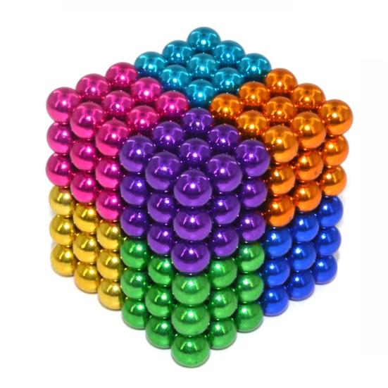 216 Stück 3mm Bunte Magnetkugeln Würfel Stressabbau Frühe Bildung Puzzle