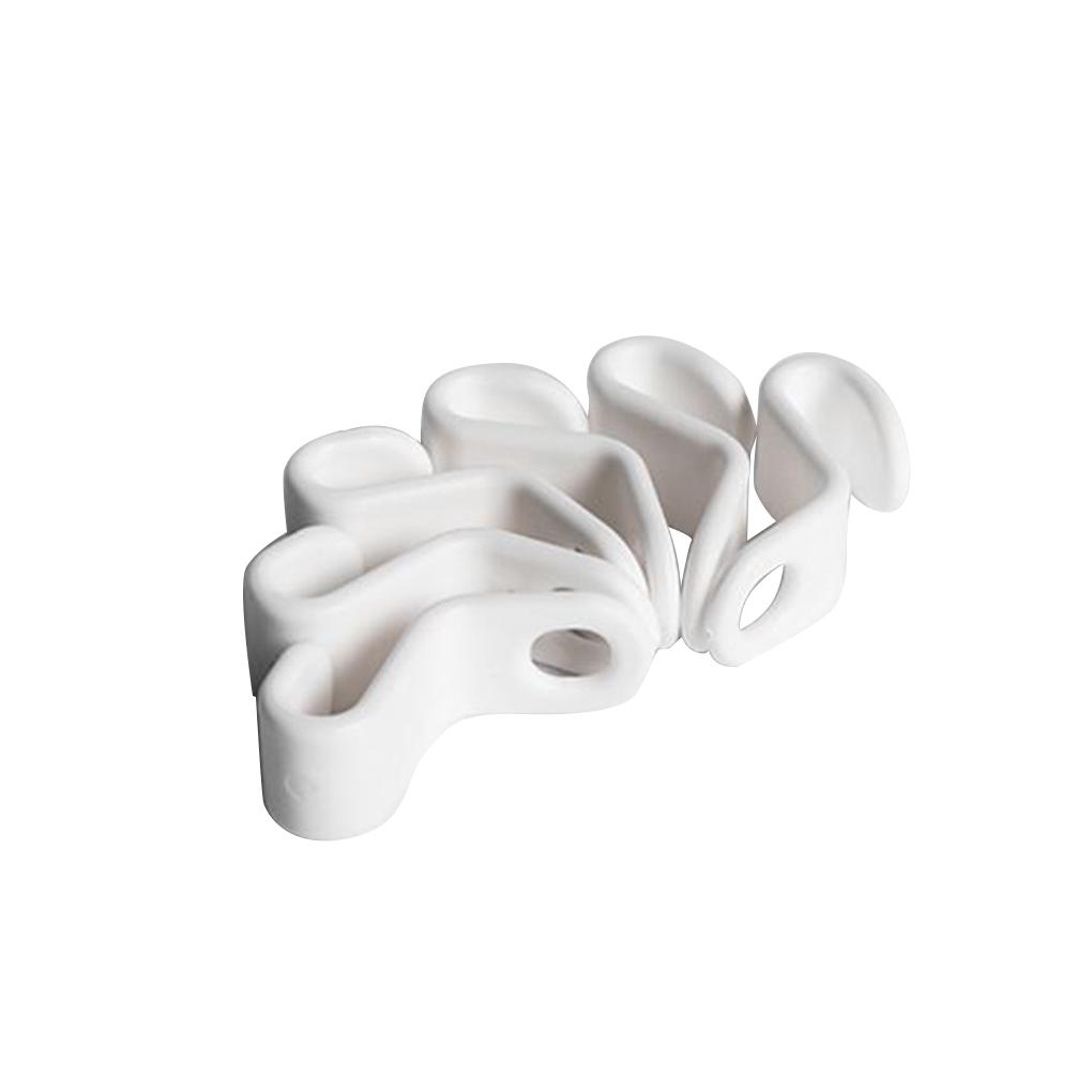 6Pcs Plastic Multilayer Hanger Connector Hook Household Space Saving Cascading Clothing Wardrobe Hanger
