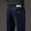 2024 Spring And Autumn Men'S Thick Corduroy Pants With Velvet, Straight Tube Business Outerwear, Velvet Casual Pants
