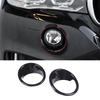 Gloss Black Front Fog Light Lamp Cover Ring Trim for BMW X5 F15 2014-2018