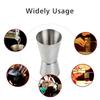 Steel Double Single Shot Measure Spirit Bar Cocktail Cup Drink