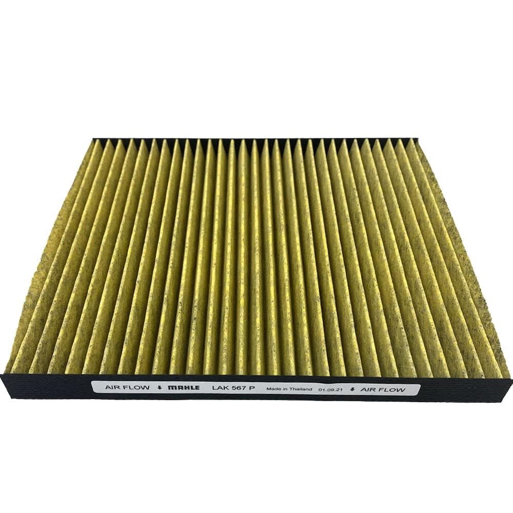 MAHLE LAK567P Air Conditioner Filter, Antibacterial, Antiviral, Deodorizing, PM2.5 Removal, Anti-Allergen, Mold / Dust
