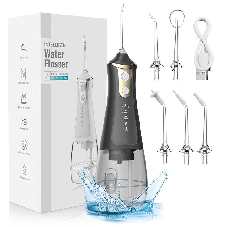 New Electric Dental Flusher High Frequency Pulse Household Cleaning Oral Whitening Dental Cleaner Portable Water Floss