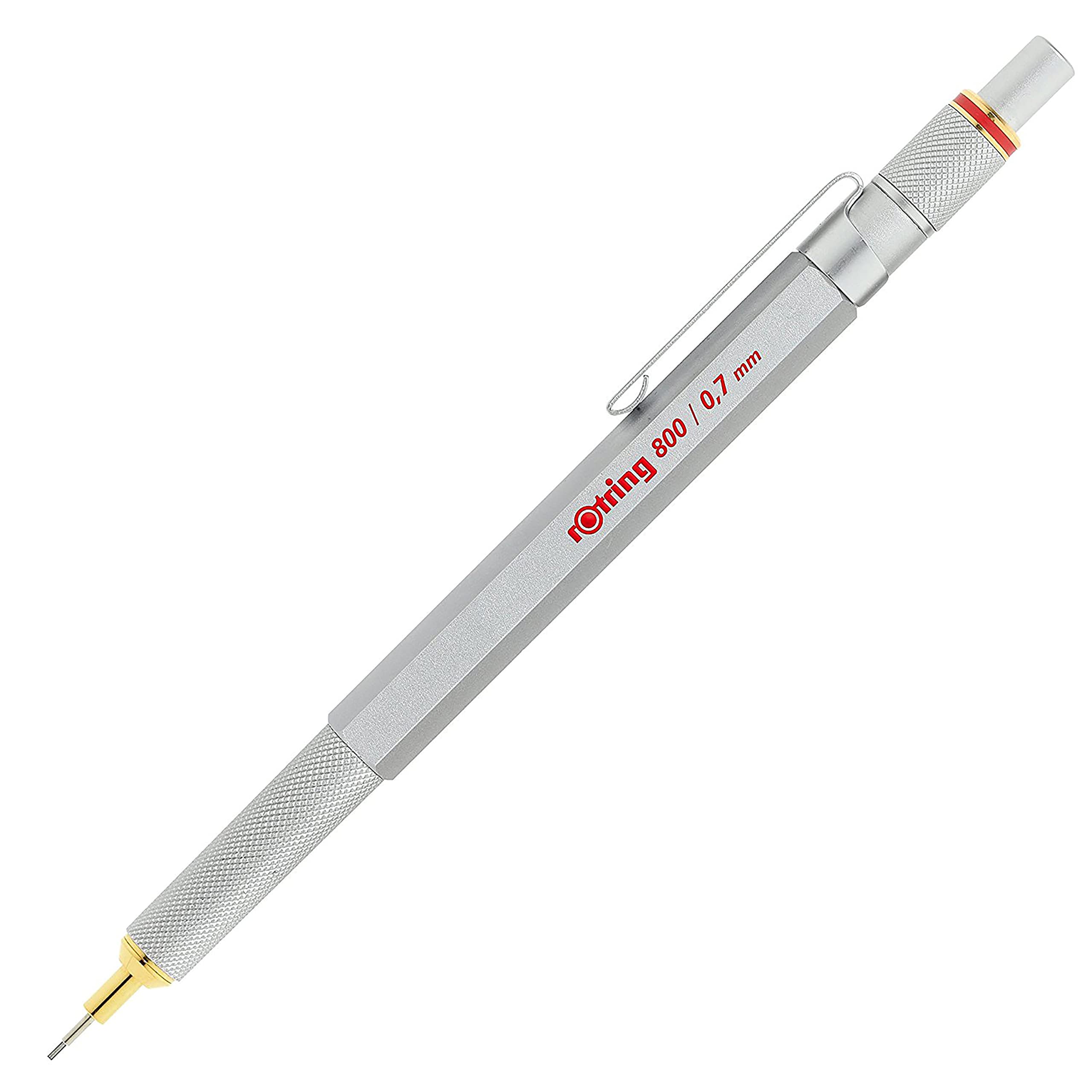 

rOtring 800 Mechanical Pencil, 0.7 mm, Silver Meta