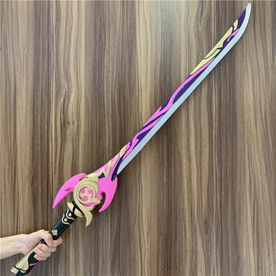 100 cm Mistsplitter Reforged Schwert Schwert Kamisato Ayaka Schwert Cosplay Waffe Requisiten Sicherheit PU Rolle Geschenk