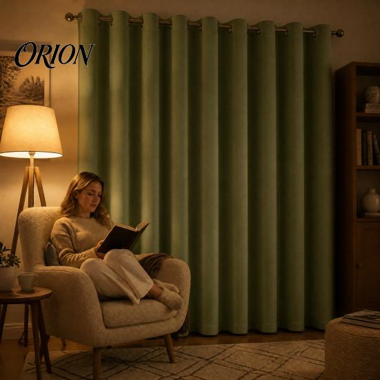 Versatile Home Decor Curtains 1 Panel Blackout Curtain, 39 Inch Wide, Heat & Light Blocking Soft Drape Window Shades Grommet Top, Thermal Insulated