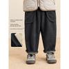 Right European Style Boys' Pants with Fleece Lining, Autumn and Winter Corduroy Thickened Boys' Sweatpants, Children's Winter Clothing