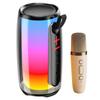Wielofunkcyjny Bezprzewodowy Przenośny Mini Głośnik Bluetooth z Mikrofonem do Karaoke