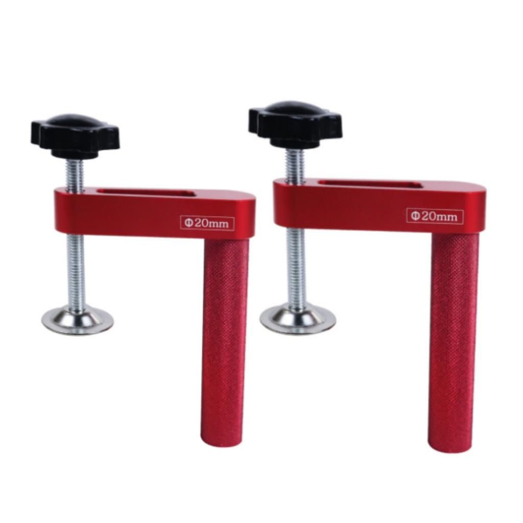 19mm / 20mm 1pc/2pcs Dog Hole Clamp Woodworking Bench Stop Bench Dog Clamp Aluminum Alloy Desktop Fixed Clip - Hold Down Clamps